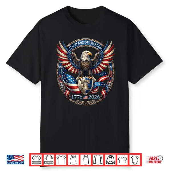 250Th Anniversary 1776 2026 Patriotic Vintage American Flag Shirt