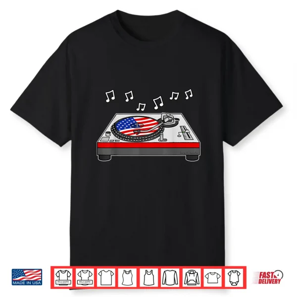 4Th July Dj Usa Flag Music Producer Independence Day 2022 Shirt