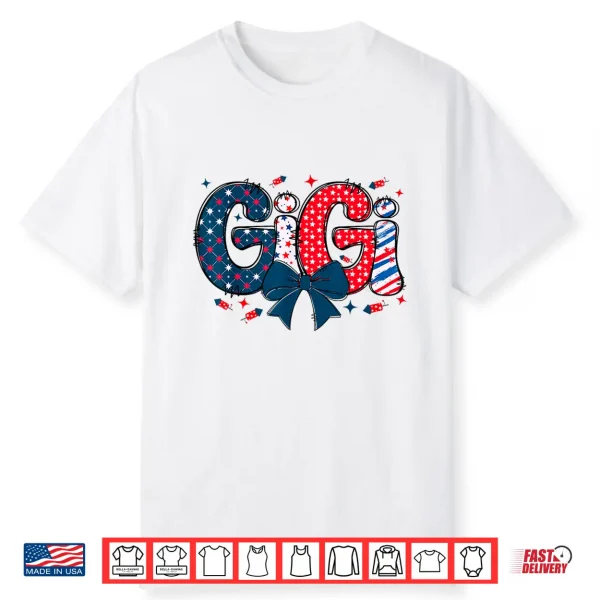 4Th July Gigi Coquette Red White And Blue Independence Day Shirt