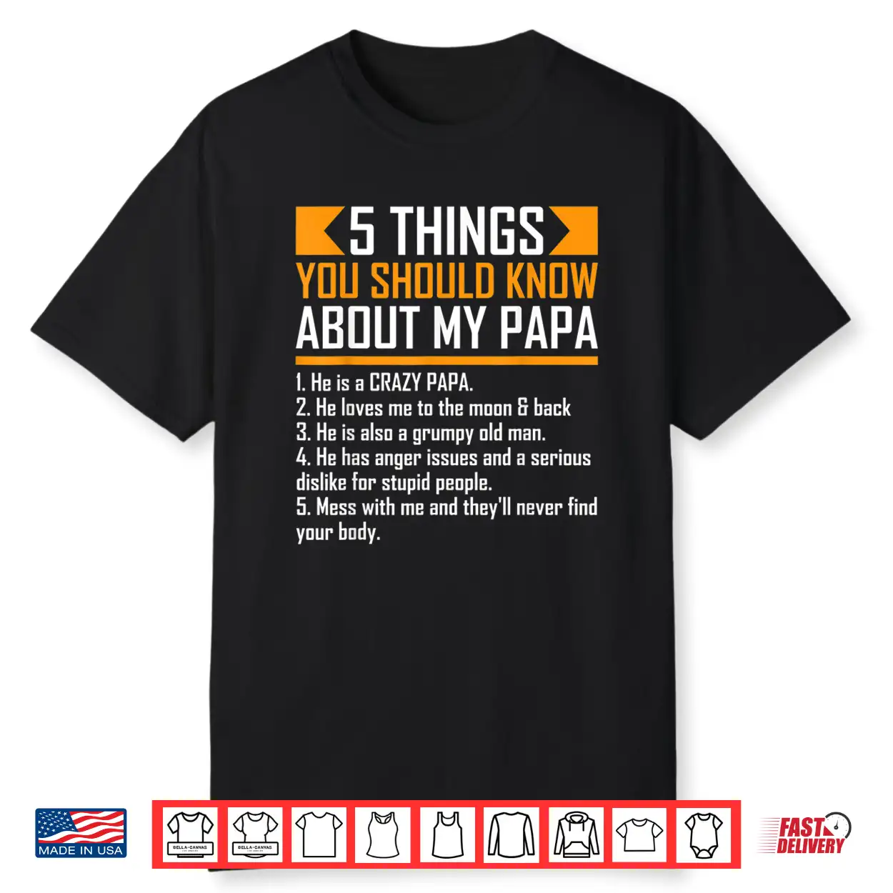 5 Things You Should Know About My Papa Father’S Day Funny Shirt 5 Things You Should Know About My Papa Father’S Day Funny Shirt