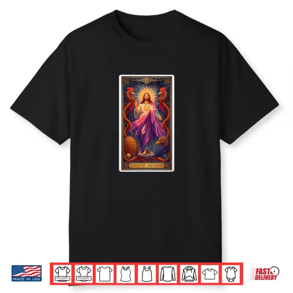 A Gnostic Messiah Jesus Tarot Card Featuring Abraxas Shirt