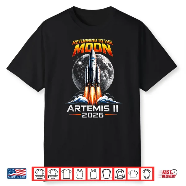 Artemis 2 Astronaut Moon Landing Shirt