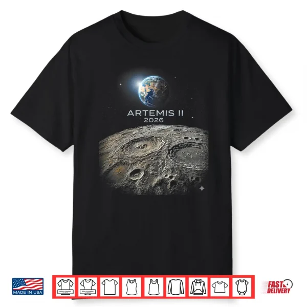 Artemis 2026 American Rocket Launch To The Moon Shirt