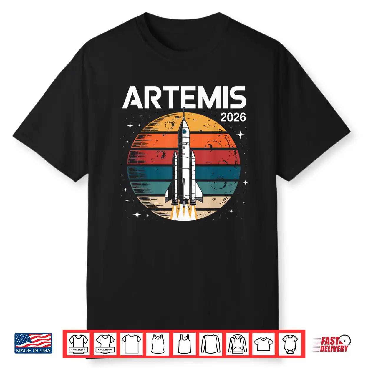 Artemis 2026 Launch Back To The Moon Shirt Artemis 2026 Launch Back To The Moon Shirt