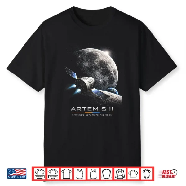 Artemis 2026 Rocket Launch Mission To The Moon Artemis 2 Shirt