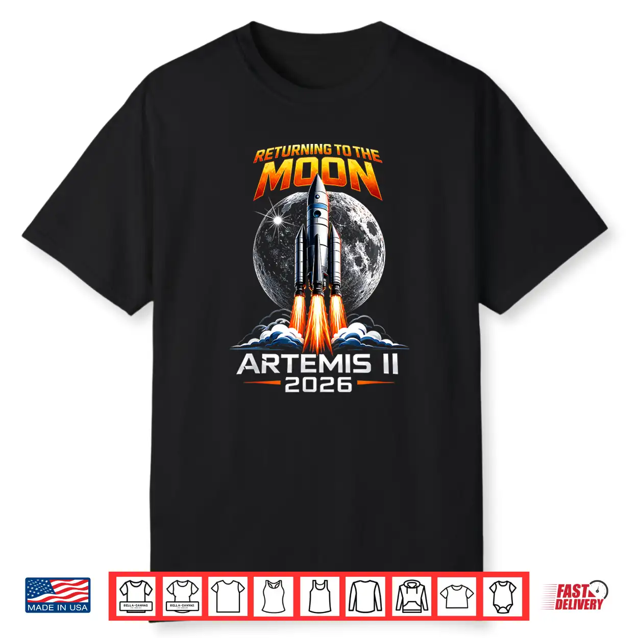 Artemis Ii Back To The Moon 2026 Gift For Men Women Kids Shirt Artemis Ii Back To The Moon 2026 Gift For Men Women Kids Shirt