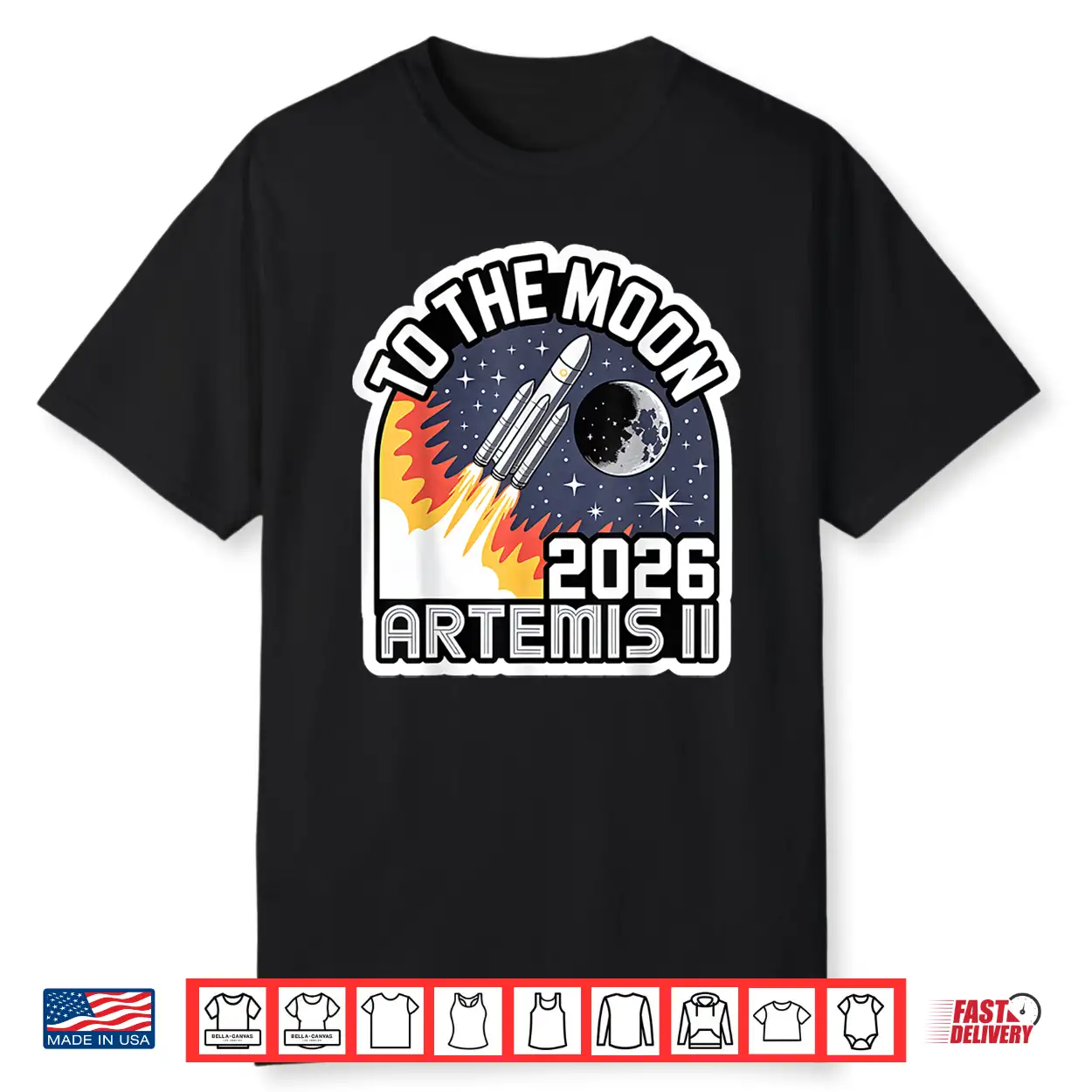 Artemis Ii Launch To The Moon 2026 Space Shirt Artemis Ii Launch To The Moon 2026 Space Shirt