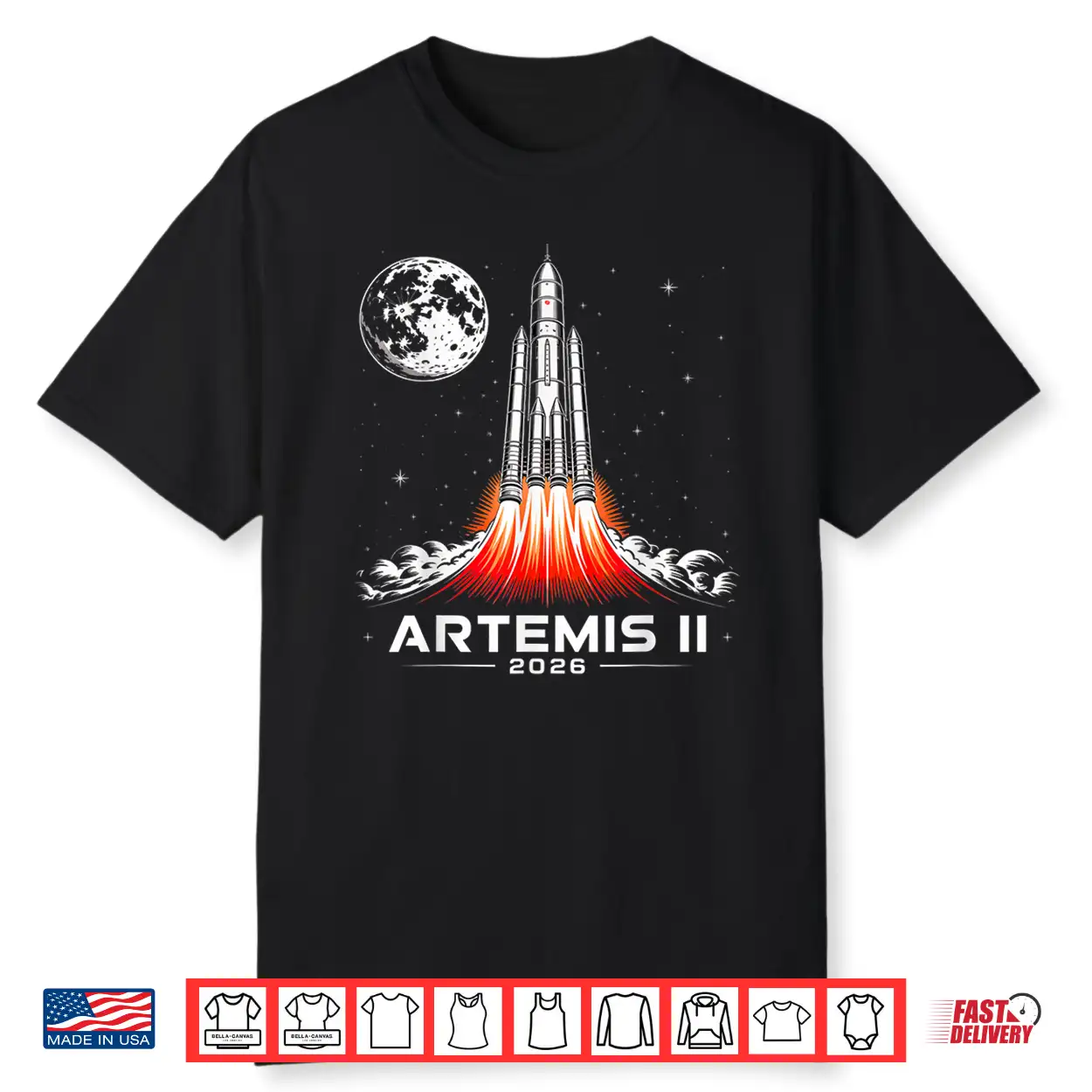 Artemis Ii Rocket Launch Space Exploration Back To The Moon Shirt Artemis Ii Rocket Launch Space Exploration Back To The Moon Shirt