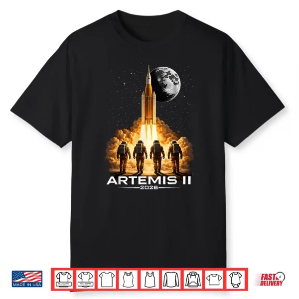 Artemis Launch To The Moon Astronaut Explorer Shirt