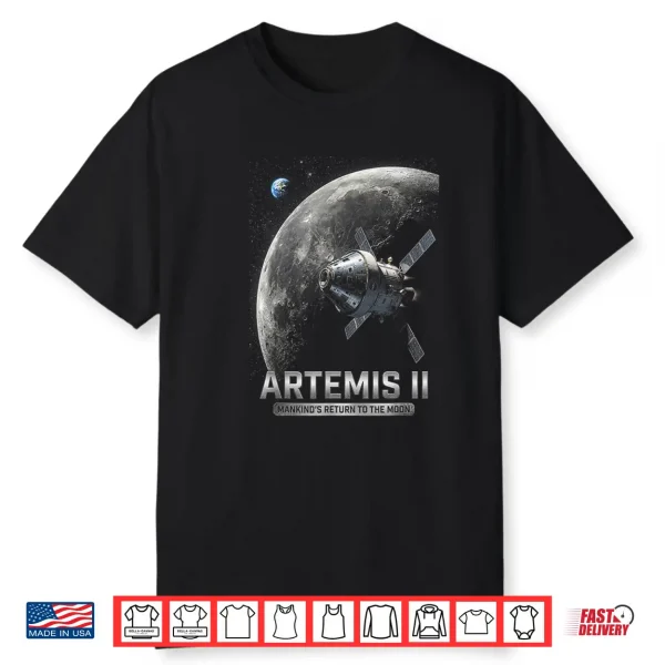 Artemis Twenty Twenty Six Rocket Launch Mission Shirt