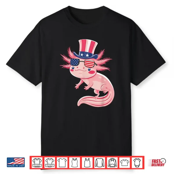 Axolotl 4Th Of July Shirt