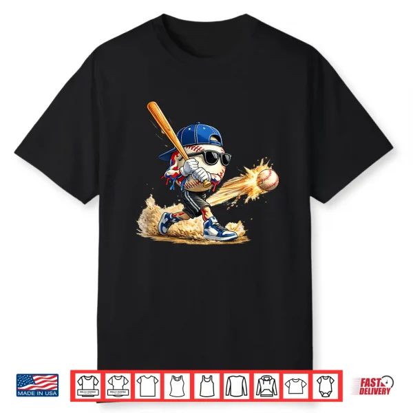 Baseball Drip For Boy Ice Cream Drip Baseball Life Style 101 Shirt