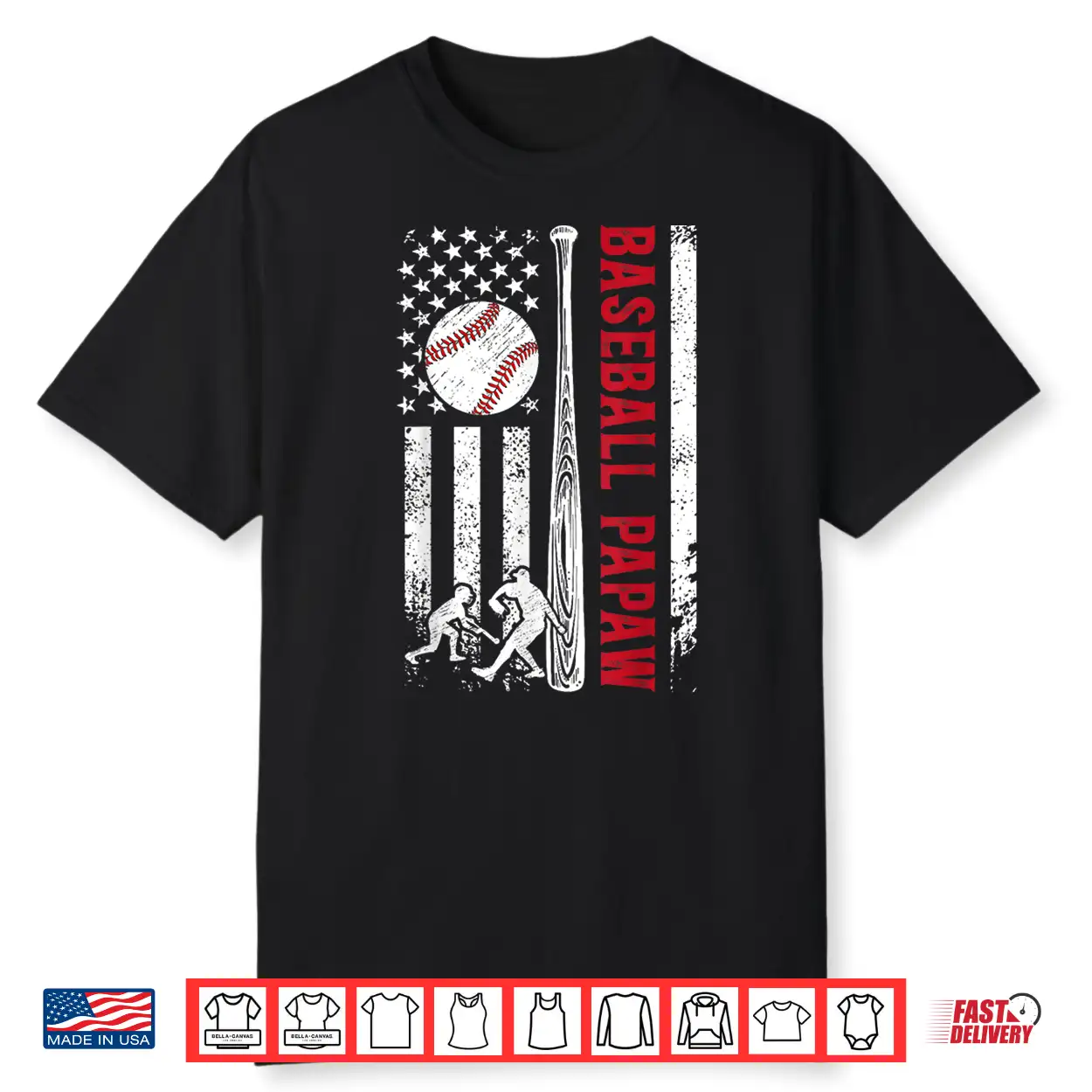 Baseball Papaw Us Flag Papaw Of A Baseball Player Papaw Shirt Baseball Papaw Us Flag Papaw Of A Baseball Player Papaw Shirt