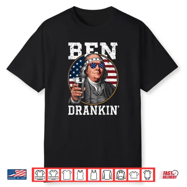 Ben Drankin 4Th Of July Usa Flag Ben Drankin Shirt
