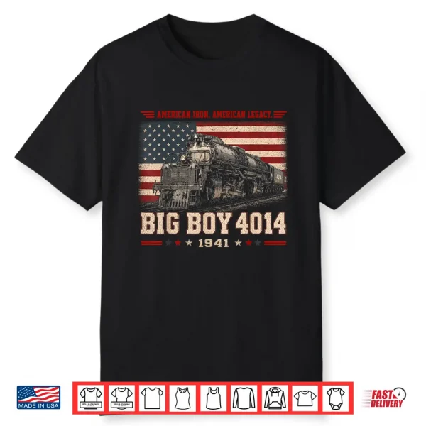Big Boy 4014 Vintage Steam Locomotive Railroad Train Engine Shirt