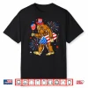Bigfoot Firework American Flag Bigfoot 4Th Of July Sasquatch Shirt
