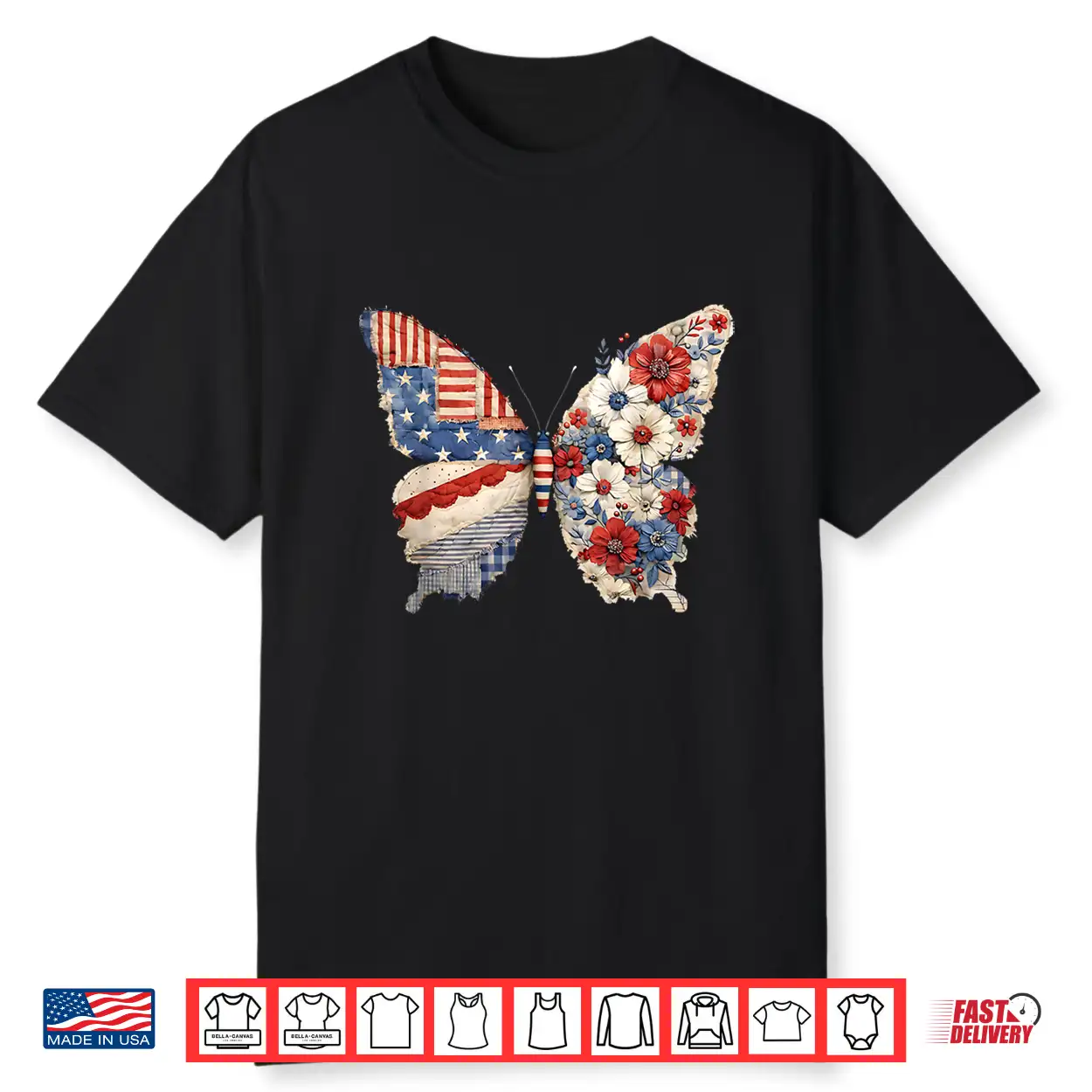 Butterfly 1776 2026 250 Years American 250Th 4Th Of July Shirt Butterfly 1776 2026 250 Years American 250Th 4Th Of July Shirt