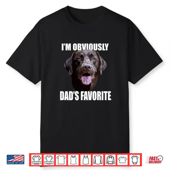 Chocolate Lab Dad The Dog Father The Lab Father Labrador Dad Shirt