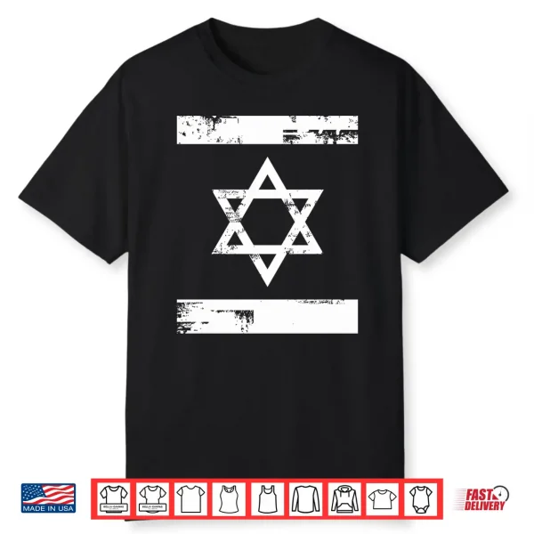 Cool Star Of David Long Sleeve White Yom Haatzamaut Gift