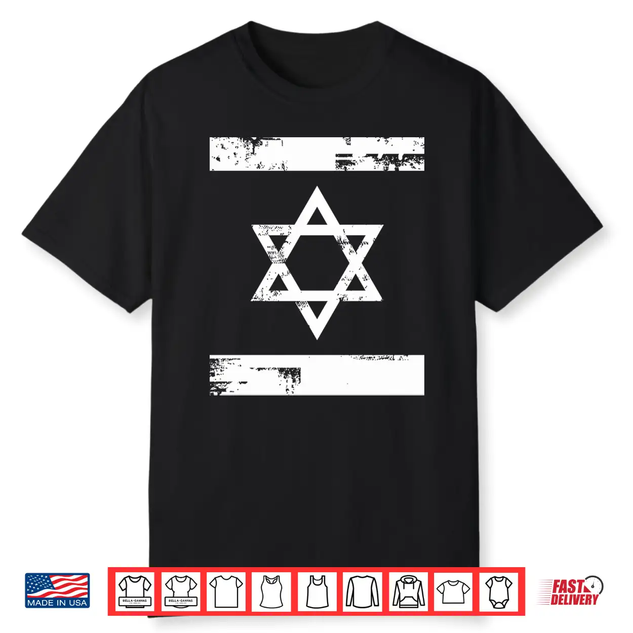 Cool Star Of David Long Sleeve White Yom Haatzamaut Gift Cool Star Of David Long Sleeve White Yom Haatzamaut Gift