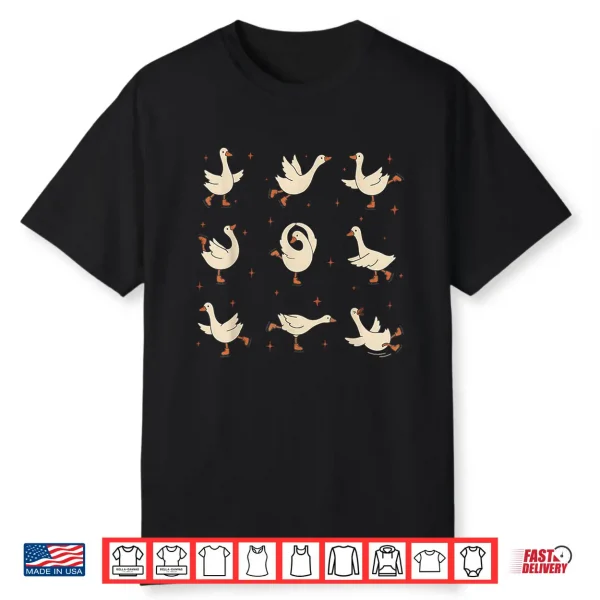 Cute Skating Silly Goose Skater Figure Skating Sport Lover Shirt