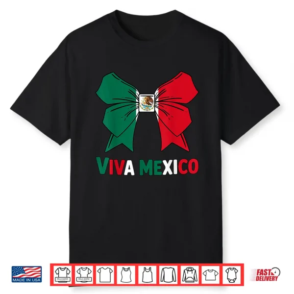Cute Viva Mexico Toddler Girls Mexican Flag Independence Day Shirt