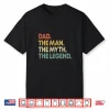 Dad The Man The Myth The Legend T Shirt Gift For Fathers