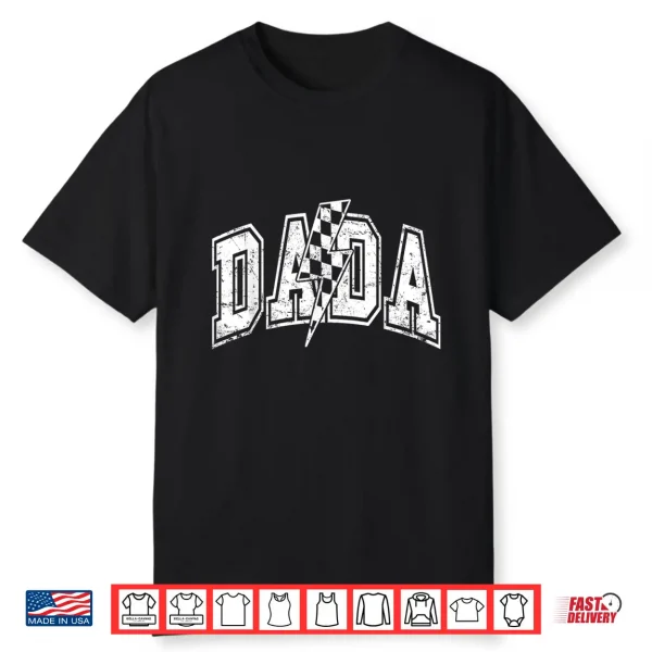 Dada Lightning Checkered Father’S Day Dad Grandpa Shirt