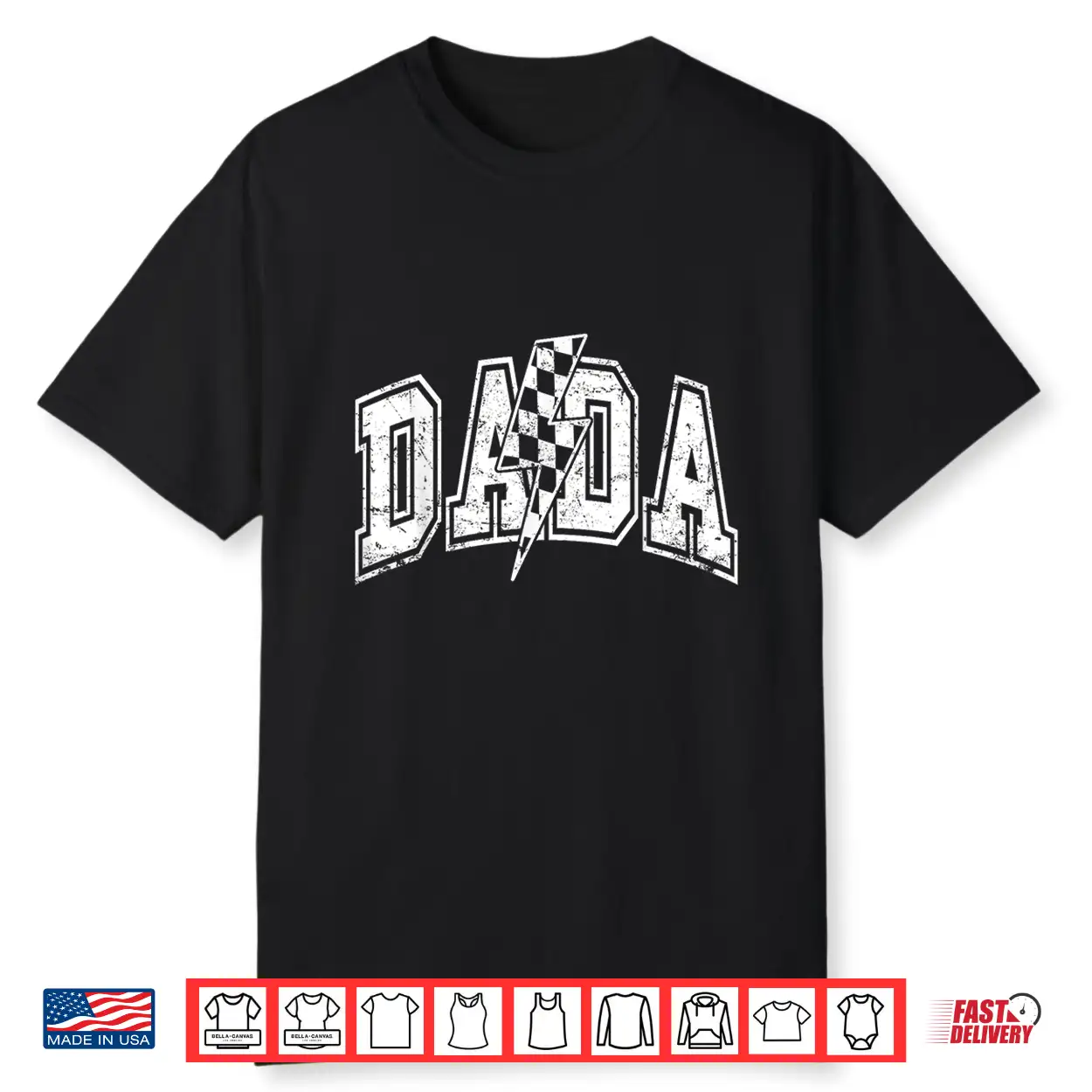 Dada Lightning Checkered Father’S Day Dad Grandpa Shirt Dada Lightning Checkered Father’S Day Dad Grandpa Shirt