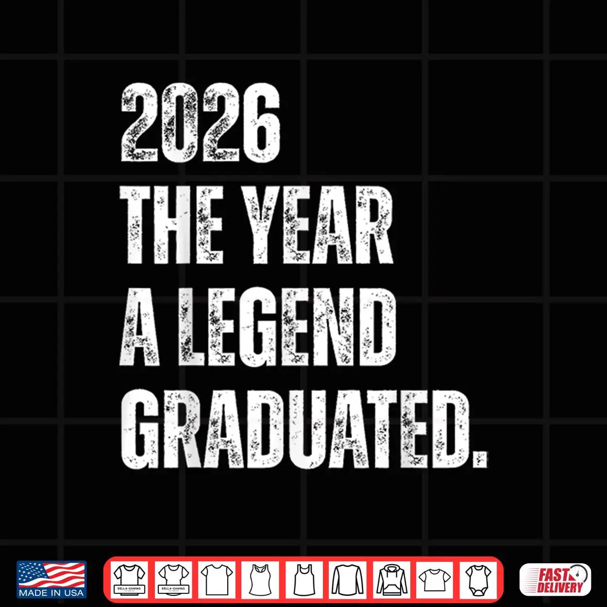 2026 The Year A Legend Graduated Funny Graduation Senior Shirt 2026 The Year A Legend Graduated Funny Graduation Senior Shirt