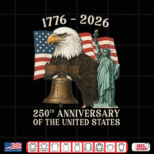Design 250 Anniversary USA 250th US Flag Patriotic 4th of July Shirt