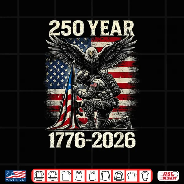 Design 250 Years 1776 2026 250th Vintage 4th July Independence Day Shirt