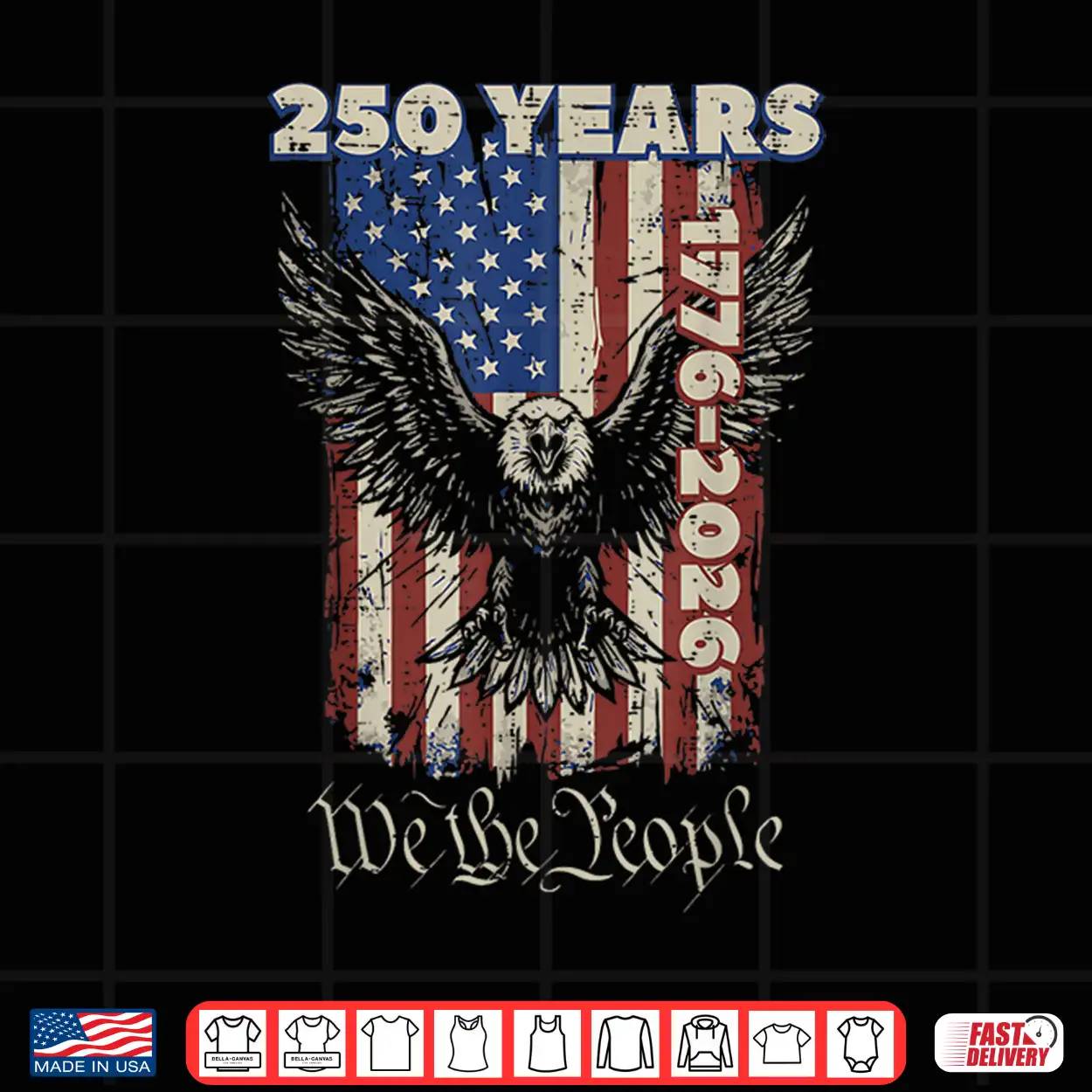 250 Years Eagle Usa Flag 250Th Anniversary Men Women Kids Shirt 250 Years Eagle Usa Flag 250Th Anniversary Men Women Kids Shirt