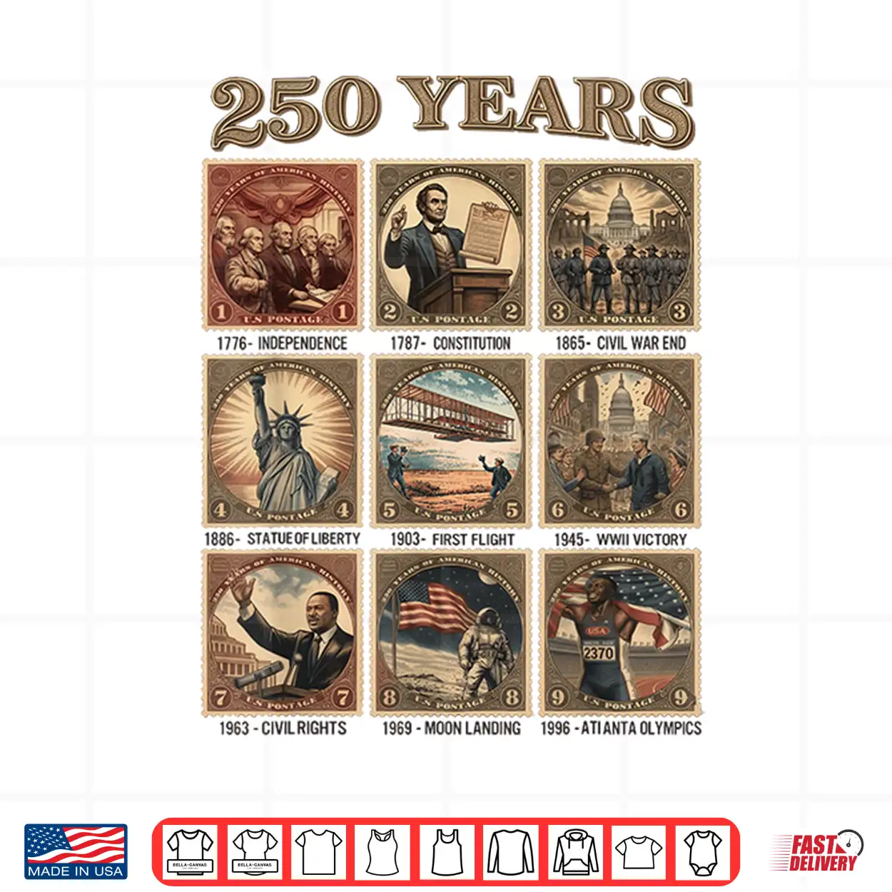 250 Years Of American History Shirts 1776 2026 4Th Of July Shirt 250 Years Of American History Shirts 1776 2026 4Th Of July Shirt