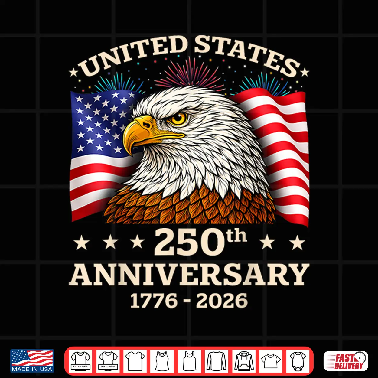 250Th Anniversary Usa 1776 2026 Patriotic Eagle 4Th Of July Shirt 250Th Anniversary Usa 1776 2026 Patriotic Eagle 4Th Of July Shirt