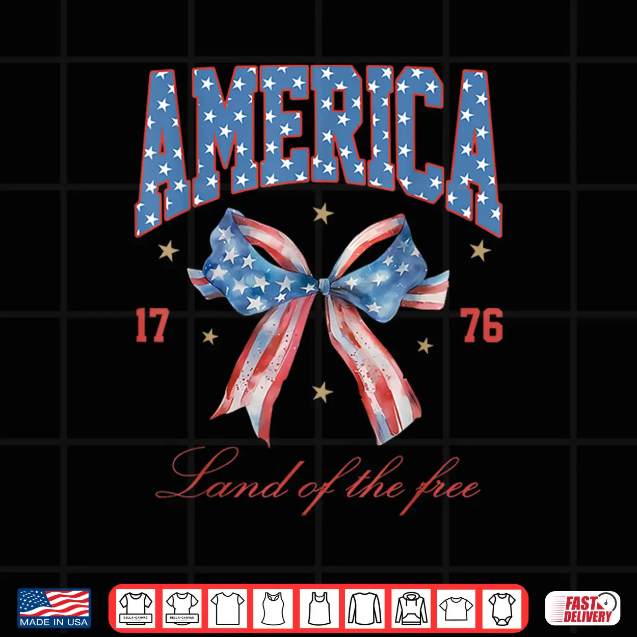 4Th Of July America Coquette Bow Independence Day Patriotic Shirt 4Th Of July America Coquette Bow Independence Day Patriotic Shirt