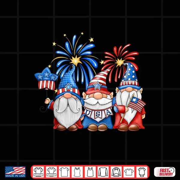 4Th Of July American Gnomes Celebrating Independence Day Shirt 4 Design 4th Of July American Gnomes Celebrating Independence Day Shirt