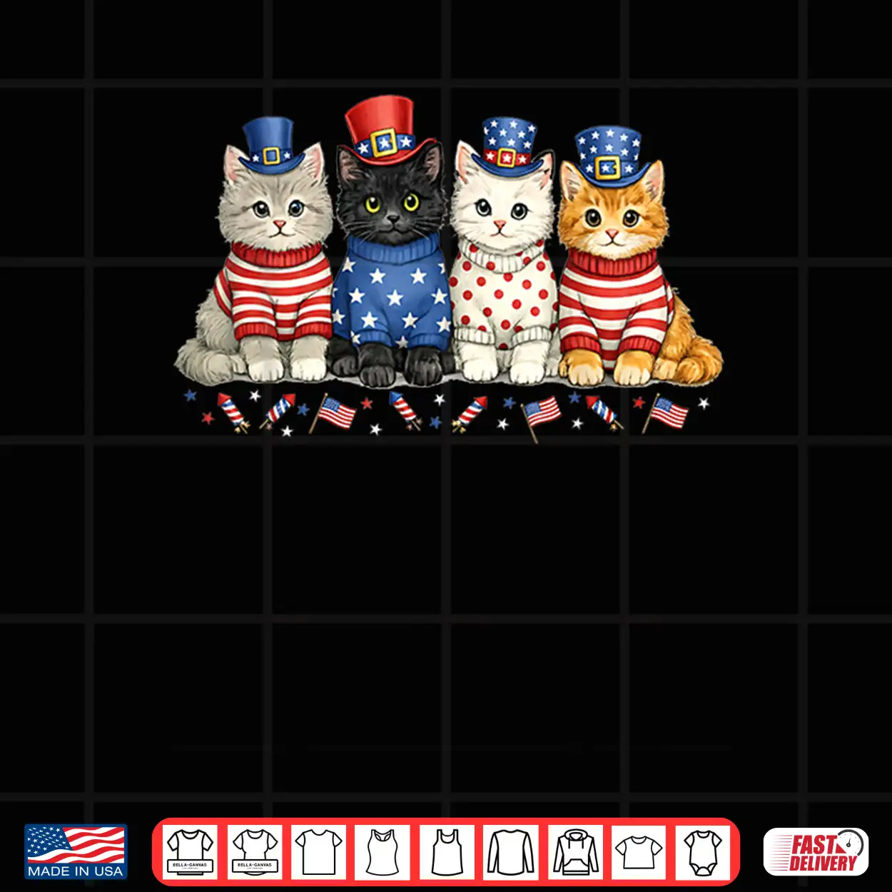 4Th Of July Patriotic Cats Flags Fireworks Independence Day Shirt 4Th Of July Patriotic Cats Flags Fireworks Independence Day Shirt