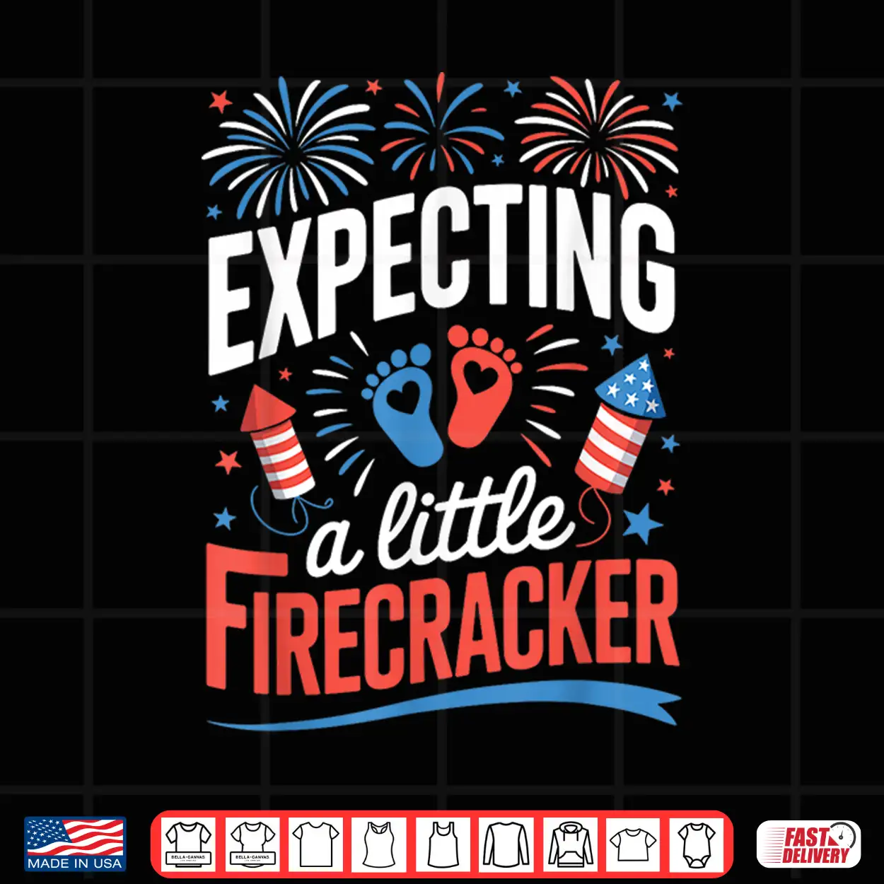 4Th Of July Pregnancy Expecting A Little Firecracker Mom Dad Shirt 4Th Of July Pregnancy Expecting A Little Firecracker Mom Dad Shirt