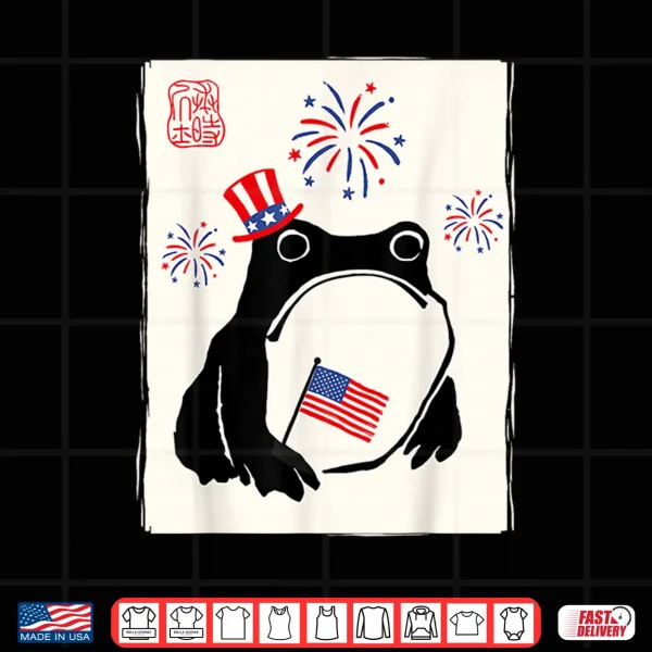 4Th Of July Usa Grumpy Frog Independence Day Funny Patriotic Shirt 4 Design 4th of July USA Grumpy Frog Independence Day Funny Patriotic Shirt