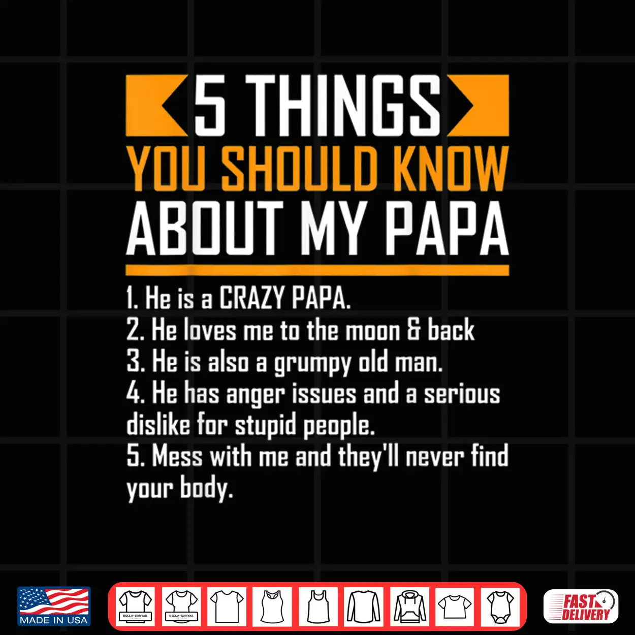 5 Things You Should Know About My Papa Father’S Day Funny Shirt 5 Things You Should Know About My Papa Father’S Day Funny Shirt