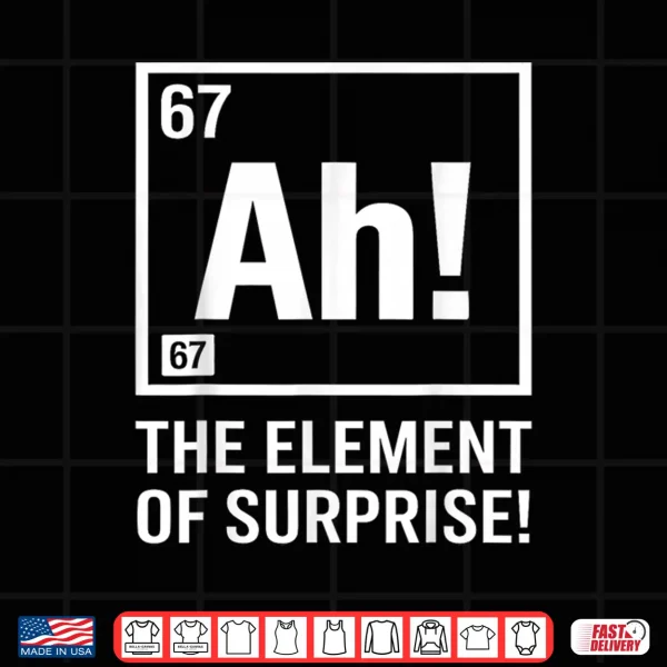 Design Ah Element of Surprise 6 7 I wear This Shirt Periodically Shirt