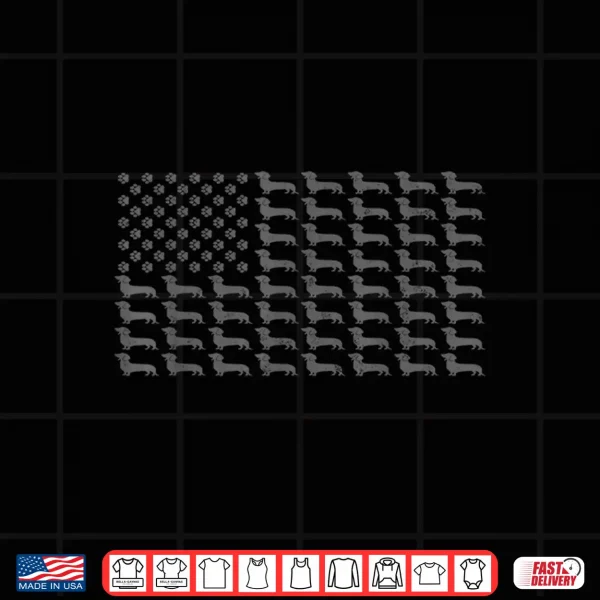 American Flag Vintage Patriotic Dachshund Dad Weiner Dog Shirt 4 Design American Flag Vintage Patriotic Dachshund Dad Weiner Dog Shirt