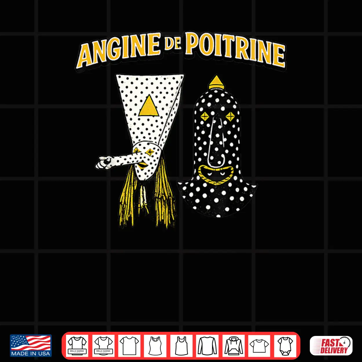 Angine De Poitrine Band Tee Vintage Music Fans Masked Shirt Angine De Poitrine Band Tee Vintage Music Fans Masked Shirt