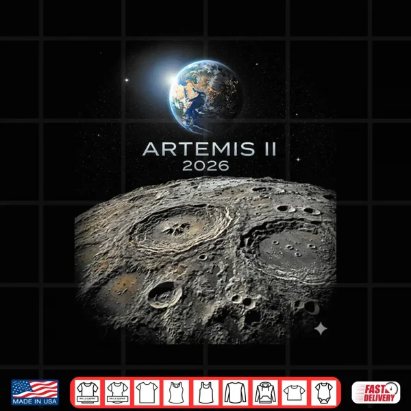 Design Artemis 2026 American Rocket Launch to The Moon Shirt