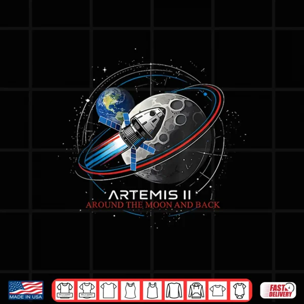 Artemis Ii Around The Moon And Back Astronaut Explorer Shirt 4 Design Artemis II Around The Moon and Back Astronaut Explorer Shirt