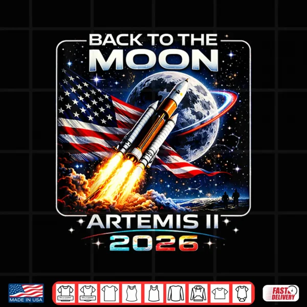 Design Artemis Launch Back to The Moon 2026 Shirt