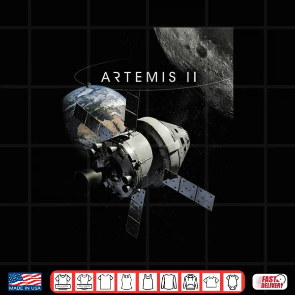 Artemis Two Twenty Twenty Six Rocket Launch Mission Shirt 4 Design Artemis Two Twenty Twenty Six Rocket Launch Mission Shirt