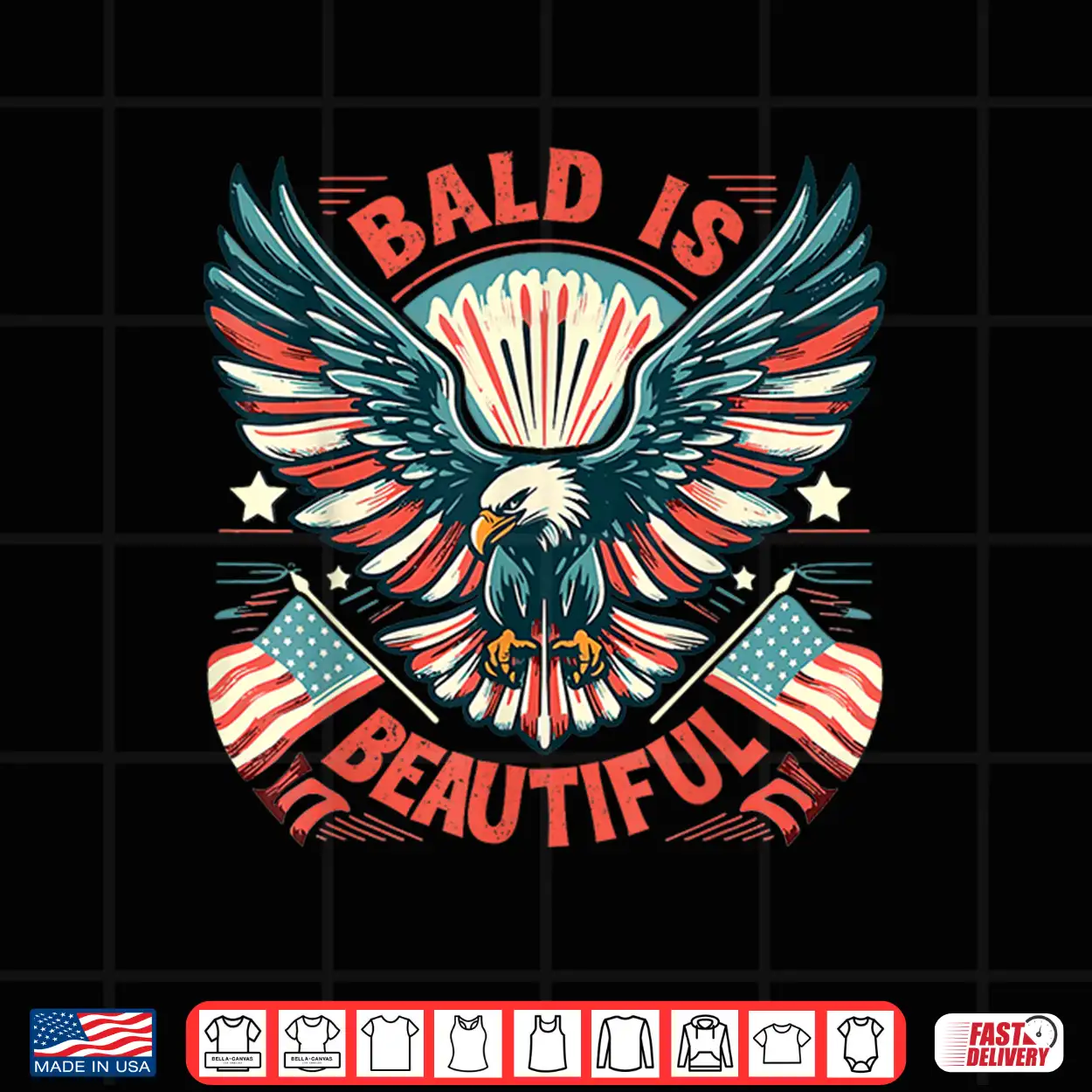 Bald Is Beautiful 4Th Of July Independence Day America Eagle Shirt Bald Is Beautiful 4Th Of July Independence Day America Eagle Shirt
