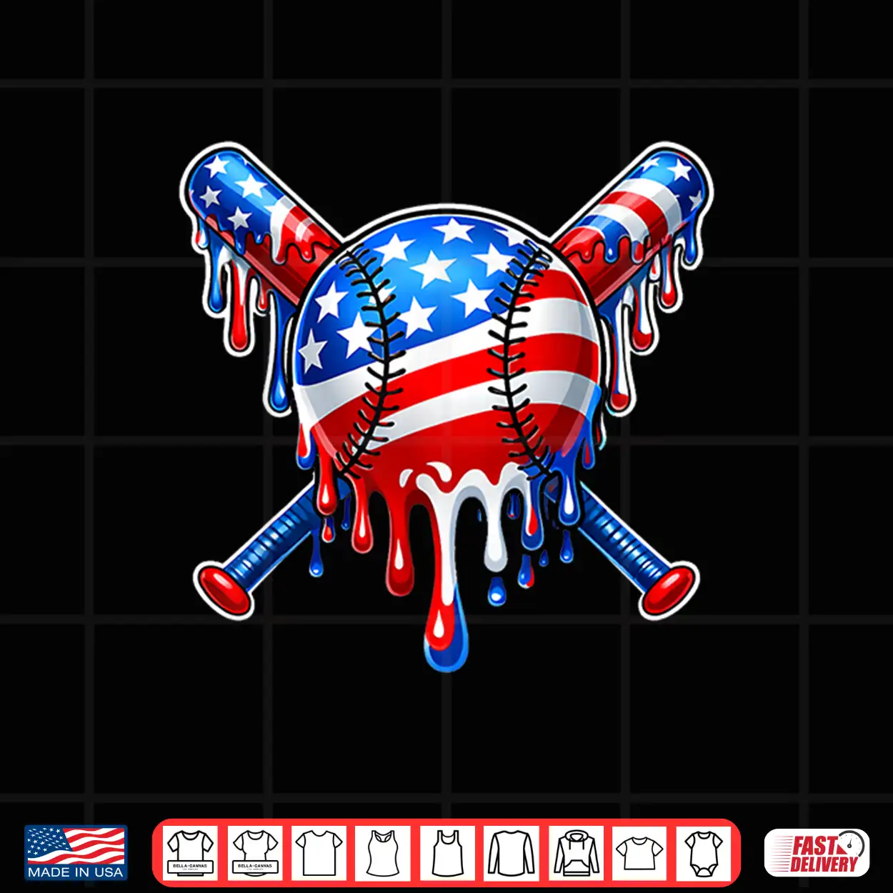 Baseball Drip American Flag Funny Drip Baseball Sport Lover Shirt Baseball Drip American Flag Funny Drip Baseball Sport Lover Shirt